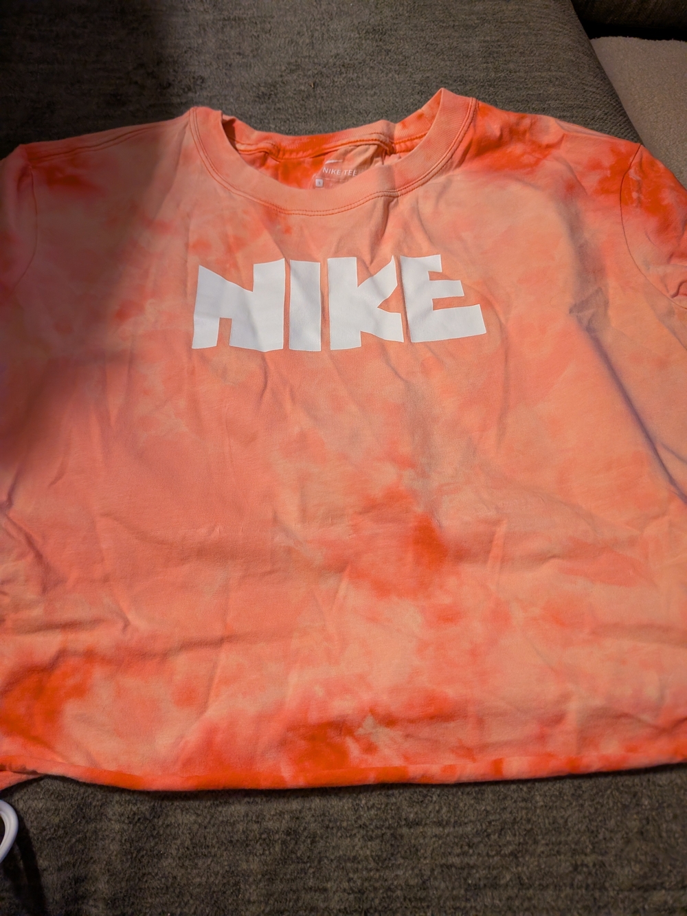 Nike Tie-Dye Crewneck Sweatshirt - Coral/White